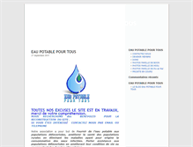 Tablet Screenshot of eaupotablepourtous.org